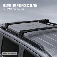 Cross Bar Roof Rack untuk Tank 300 400 500 4WD SUV, Rel Bagasi Aluminium untuk Camping dan Perjalanan Overland