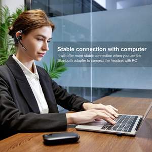 片耳Bluetoothイヤホン携帯電話ビジネスヘッドセットサポートカスタムMicrosoftチーム機能 - Product Image 5