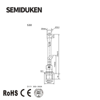 Diodes de redressement 200A 250A 300A 1600V diodes de type russe RSD7 Diode de récupération standard D171-300-16 D171-200-16