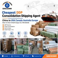 Agente de Envío Consolidado DDP Más Económico de China a EE. UU., Canadá, Australia, Europa, Puerta a Puerta, Carga Pequeña LCL a Nivel Mundial