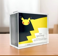 Wholesale Clear <strong>Acrylic</strong> <strong>ETB</strong> Magnetic Card Protector <strong>Box</strong> Pokemoned Game Trading Card Display Storage Case for Bulk Clients