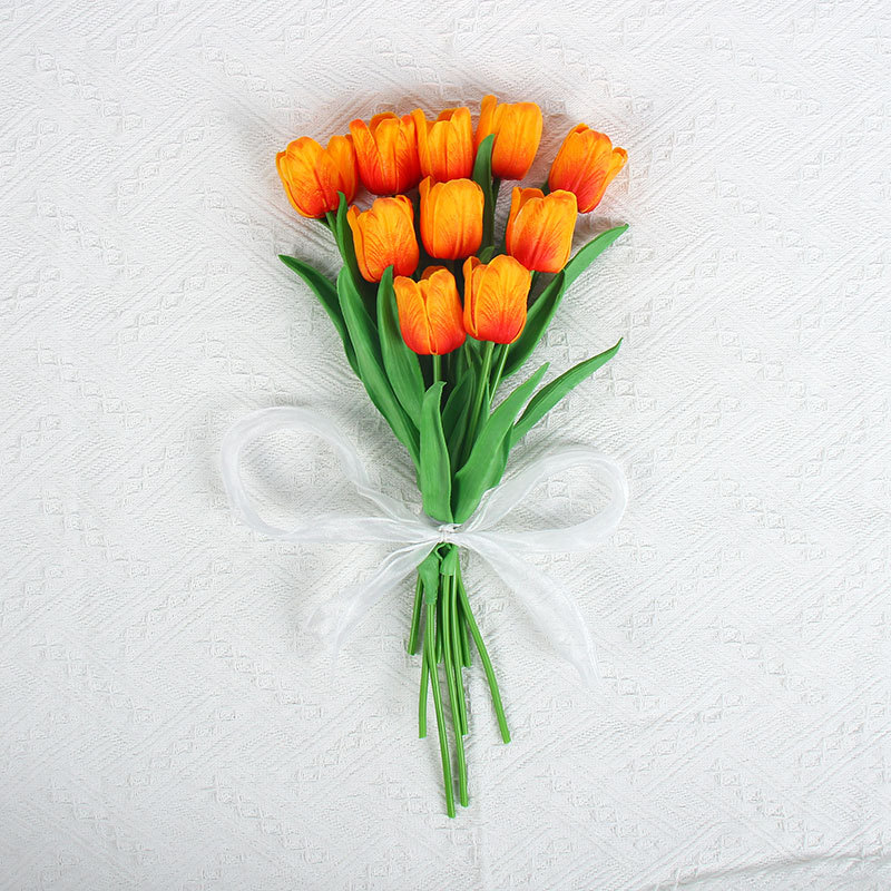 Tulipe muguet rouge coucher de soleil