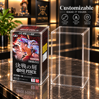 Étui d'affichage magnétique en acrylique personnalisable pour le jeu de cartes One Piece OP-16 Bataille décisive, épaisseur 5 mm, protection UV, aimant N52