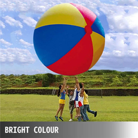 Grand ballon de natation gonflable en PVC pour les jeux de plein air Ballon d'eau en plastique Ballon de plage pour les fêtes