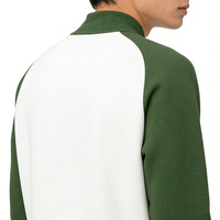 Veste homme sur mesure, col rond, manches longues, cardigan zippé, tricot, bloc de couleur, cardigan zippé, pull en tricot avec poches