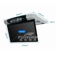 Écran de Télévision de Plafond Spécial pour Voiture KTV, Divertissement Automobile Compatible avec Mercedes-Benz Vito Classe V V260 V250 V220 (2016-2025)