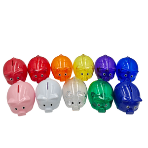 Tùy chỉnh bán buôn PS nhựa kích thước nhỏ <span class=keywords><strong>Pig</strong></span> Shaped Money Box Piggy ngân hàng cho trẻ em - Product Image 3