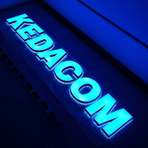 Panneau d'affichage extérieur personnalisé grand format, lettres lumineuses 3D en acrylique chromé avec logo LED - Product Image 5