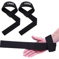 Vente en gros de bracelets de fitness élastiques avec logo personnalisé sangles d'haltères pour le sport et l'entraînement avec bandes auto-agrippantes pour l'haltérophilie