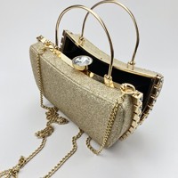 Sac à bandoulière de luxe YYU OEM pour femmes, sacs à main brillants, pochette en strass pour femmes