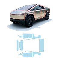 Cybertruck Vorgeschnittene TPU PPF Selbstheilende Lackschutzfolie 7,5mil 10 Jahre Garantie Weiß/Blau/Farbige Karosserie-Folierung Set