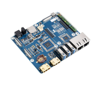 Nueva placa base Original Raspberry Pi CM4 Dual Gigabit Ethernet PCIe PoE USB M.2 SSD compatible con Industrial Edge Computing