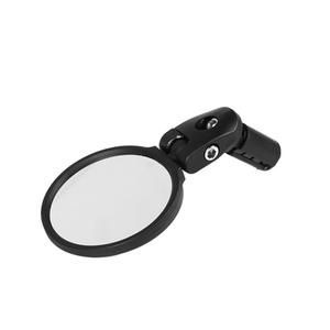Miroir de vélo réglable en acier inoxydable, pour vélos de route et de montagne, fixation sur guidon, convexe noir MR087 - Product Image 1