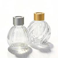 Diffuseur d'arômes en verre en forme de pomme de 100 ml, bouteille transparente pour diffuseur de parfum d'intérieur, bouteille vide avec bouchon à vis