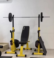 Support de Squat de puissance à moitié fendue en acier réglable d'équipement de gymnastique commerciale pour l'entraînement à domicile pour l'haltérophilie et le stockage d'haltères