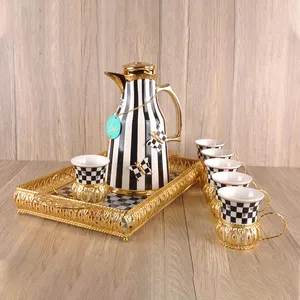 Arabic dubai Glass Insulated flask Vacuum arabic coffee and tea pot dallah Jugs Gift Set