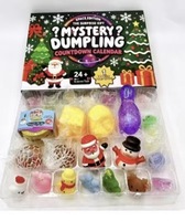 Ensemble de 8 jouets sensoriels Squishy de Noël avec boîte de rangement amusante – Pomme, Beurre, Fraise, Crème, Fromage – Anti-stress