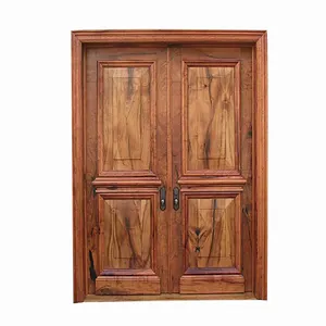 Knotty alder-مصنع أبواب من الخشب المقوَّى بلب صلب ومزوّد بدخلين ومعلق من المصنع