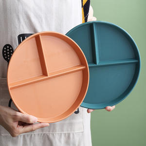 <span class=keywords><strong>Plato</strong></span> de Control de Porciones con 3 Divisiones, Material de Paja de Trigo, para Comidas Saludables, Apto para Niños <span class=keywords><strong>y</strong></span> Bebés - Product Image 5