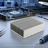 Dissipateur thermique industriel en aluminium et cuivre brasé, échangeur de chaleur aérospatial, refroidissement de diode laser, dissipateur thermique pour onduleur IGBT EV haute puissance