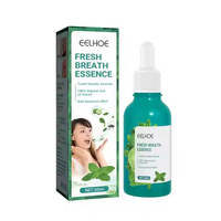 Best-seller 30ml Essence d'haleine fraîche aromatisée à la menthe Soin buccal avec parfum citron et eucalyptus Élimine les odeurs et nettoie la bouche