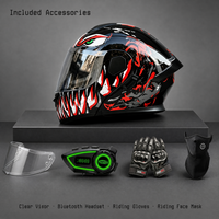 Casque de moto modulable certifié DOT, casque intégral rabattable, casque intégré, unisexe, pour la conduite de scooter électrique