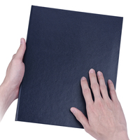 Porte-diplôme A5 noir en similicuir rigide, personnalisable, pour la remise des diplômes, vente en gros