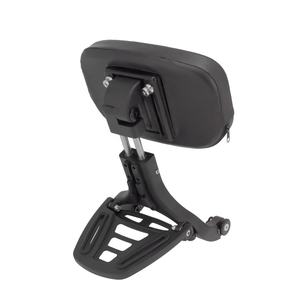 Respaldo multiusos para conductor y pasajero de motocicleta, Cromo Negro, apto para Harley Softail Fatboy 2007-2017 - Product Image 3