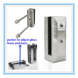 <span class=keywords><strong>Prix</strong></span> d'usine, acier inoxydable 2205/316, <span class=keywords><strong>mini</strong></span> poteau de garde-corps latéral, embout de balustrade en verre - Product Image 6