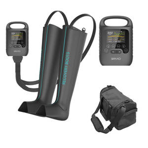 Health pal Sport therapie Heizung Memory-Methode Fußbein <span class=keywords><strong>massage</strong></span> gerät Kompression stiefel Wiederherstellung <span class=keywords><strong>massage</strong></span> gerät mit LCD-Touchscreen - Product Image 1