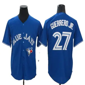 Blue-Jays Canada Toronto blue bird #27 GUERRERO JR. Baseball jersey