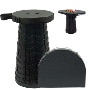 TM20 Stackable <b>Round</b> <b>Stool</b> with Cushion Seat | Minimalist Polypropylene Backless Dining Chair for Commercial Cafe Bistro Bar - Product Image 1
