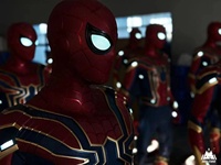 Estatua de Spiderman de Hierro de 190 cm, Tamaño Real 1:1, Figura Coleccionable de Resina de Superhéroe, Accesorio de Película para Centro Comercial, Parque de Atracciones