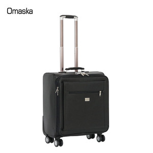 Chine usine PU en cuir 4 roues porte <span class=keywords><strong>sur</strong></span> chariot sacs à roulettes cabine bagages valise - Product Image 3