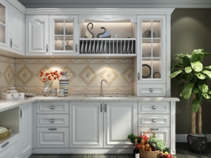 Mueble de Cocina Moderno de Madera Maciza de Roble Europeo Americano, Mueble de Restaurante, Isla de Cocina, Mesa, Armario de Exhibición con Tamaño Personalizado - Product Image 2