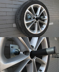 Supporto appendibiciclette da parete per garage, gancio appendioggetti salvaspazio per pannello forato - Product Image 3