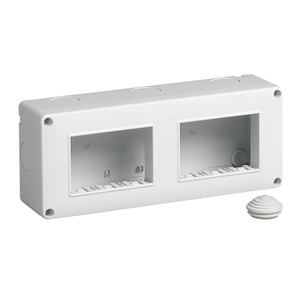 Contenitore orizzontale IP40 6M 3x2 20.5x8.3x5.5 per custodie elettroniche - Product Image 1