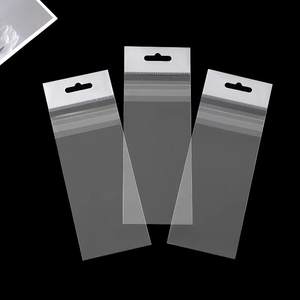 Trou d'emballage auto-scellant épais suspendu sac d'opp Vietnam vente en gros nouveau sac d'opp avec impression de logo personnalisé - Product Image 1