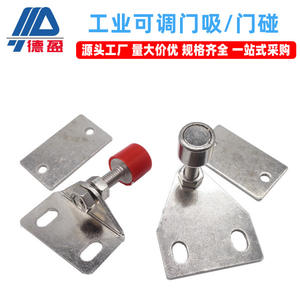 Butée de porte triangulaire silencieuse à aimant puissant en profilé d'aluminium industriel réglable – Accessoire de vente en gros - Product Image 4