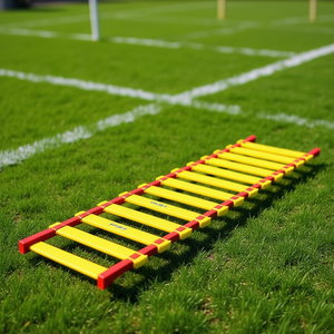 848-23 Échelle d'agilité jaune pour entraînement, équipement d'agilité pour le football, 6 mètres de long avec 12 sections - Product Image 2