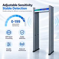 Détecteur de métaux de haute qualité à passage piétonnier, scanner corporel de sécurité, détecteur sécurisé de métaux avec sensibilité réglable
