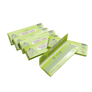 HermitCrab <b>Smoking</b> Rolling Paper 1/4 Size Slow Burn Organic Nature Custom Green Rolling Paper - Product Image 3