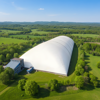 Dôme à membrane autoportante moderne en PVDF personnalisé, ignifuge, résistant aux UV, isolé, écologique, pour stade sportif et entrepôt