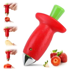 Strawberry Huller Pineapple Cutters Novel Tomato Stalks Remover Fruit Knife Useful Strawberry Leaf Cleaner Kitchen Accessories - Product Image 1