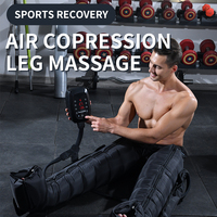 Pantalon de récupération à compression d'air à 8 chambres - Technologie à impulsions séquentielles, pompe DVT portable pour le soulagement après l'entraînement