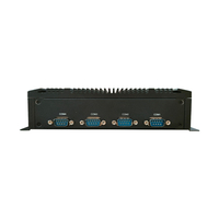 Komputer Mini Tanpa Kipas Komputer Tertanam Industri Prosesor Celeron J4125 2 LAN 5 USB 4 COM VGA Output Layar Ganda M51