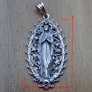 Collar con colgante para hombre y mujer, joyería religiosa, <span class=keywords><strong>fe</strong></span>, <span class=keywords><strong>esperanza</strong></span>, amor, fuerza, Jesús - Product Image 4