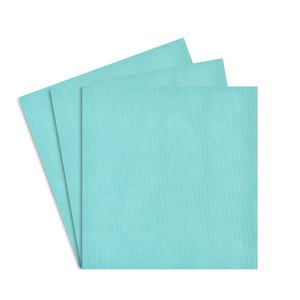 Restaurant Wegwerp Blauw Bedrukt Met Logo Cocktail Bruiloft Custom Met Logo Papieren Servetten - Product Image 1