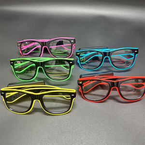 Productos Novedosos 2024 Gafas LED Inalámbricas con Luz Intermitente para Halloween - Product Image 5