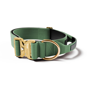 Collar Táctico para <span class=keywords><strong>Perro</strong></span> Ajustable de Nailon Resistente y Grueso con Asa para Perros Medianos y Grandes - Product Image 2